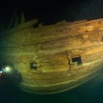 بقایای یک کشتی در قرن ۱۷ در آبهای تاریک دریای بالتیک پیدا شد