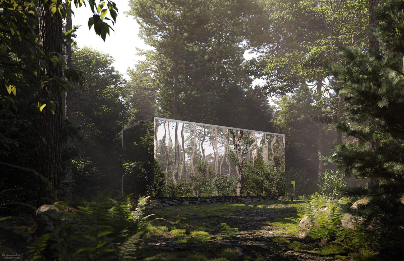 کابین های آینه ای آرکانا با جنگل انتاریو کانادا ادغام می شوند.