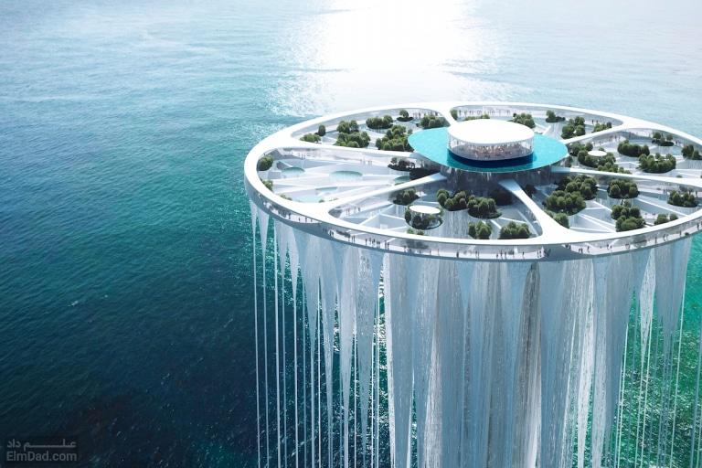 طراحی برجی معلق در هوا در خلیج Qianhai شنژن توسط سو فوجیموتو