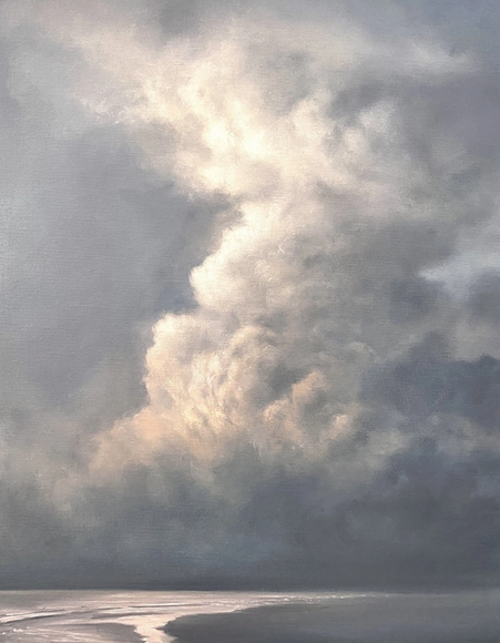 نقاشی های رنگ روغن Ksenya Verse از آسمان ابری