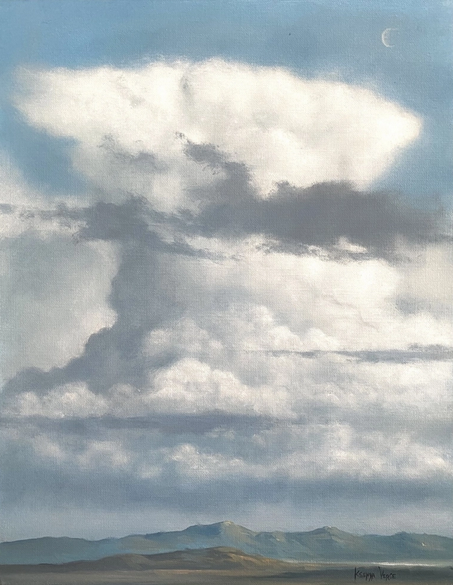 نقاشی های رنگ روغن Ksenya Verse از آسمان ابری