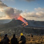 عکاسی از فوران آتشفشانی در ایسلند